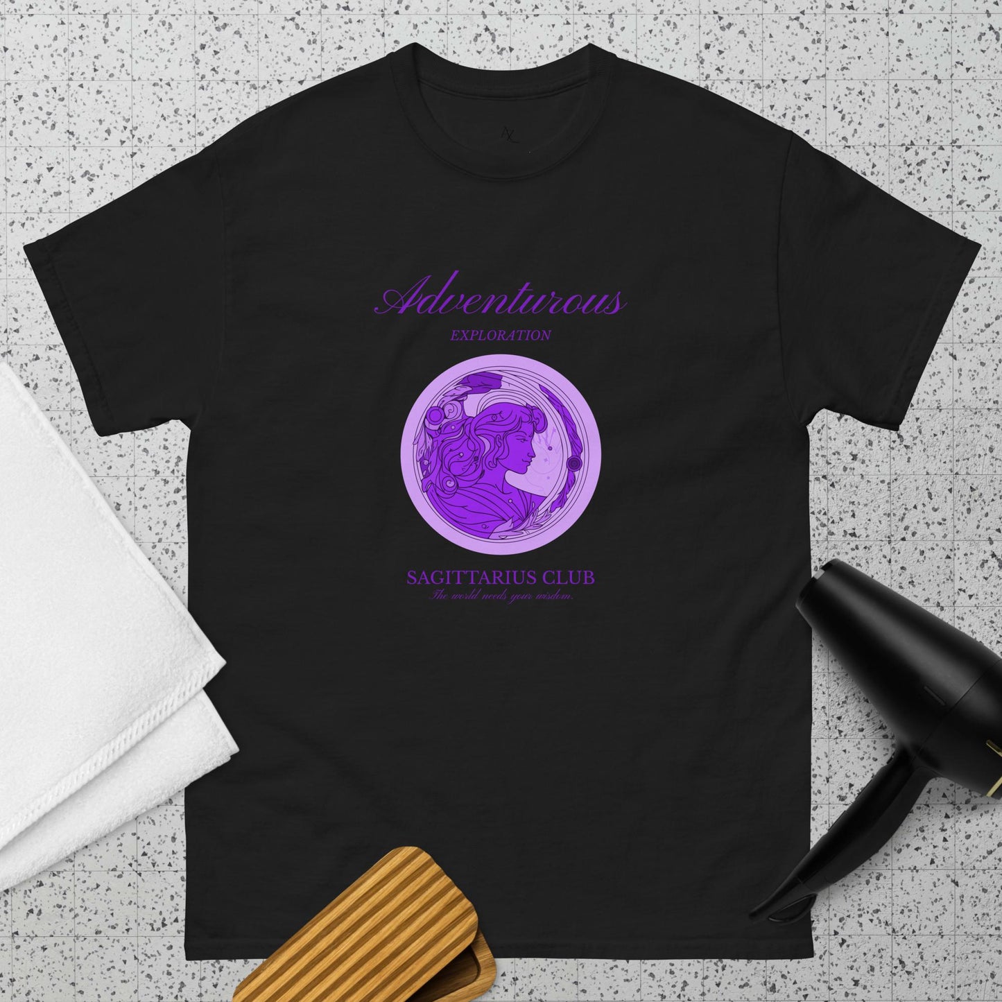 Adventurous Exploration Sagittarius Unisex classic tee