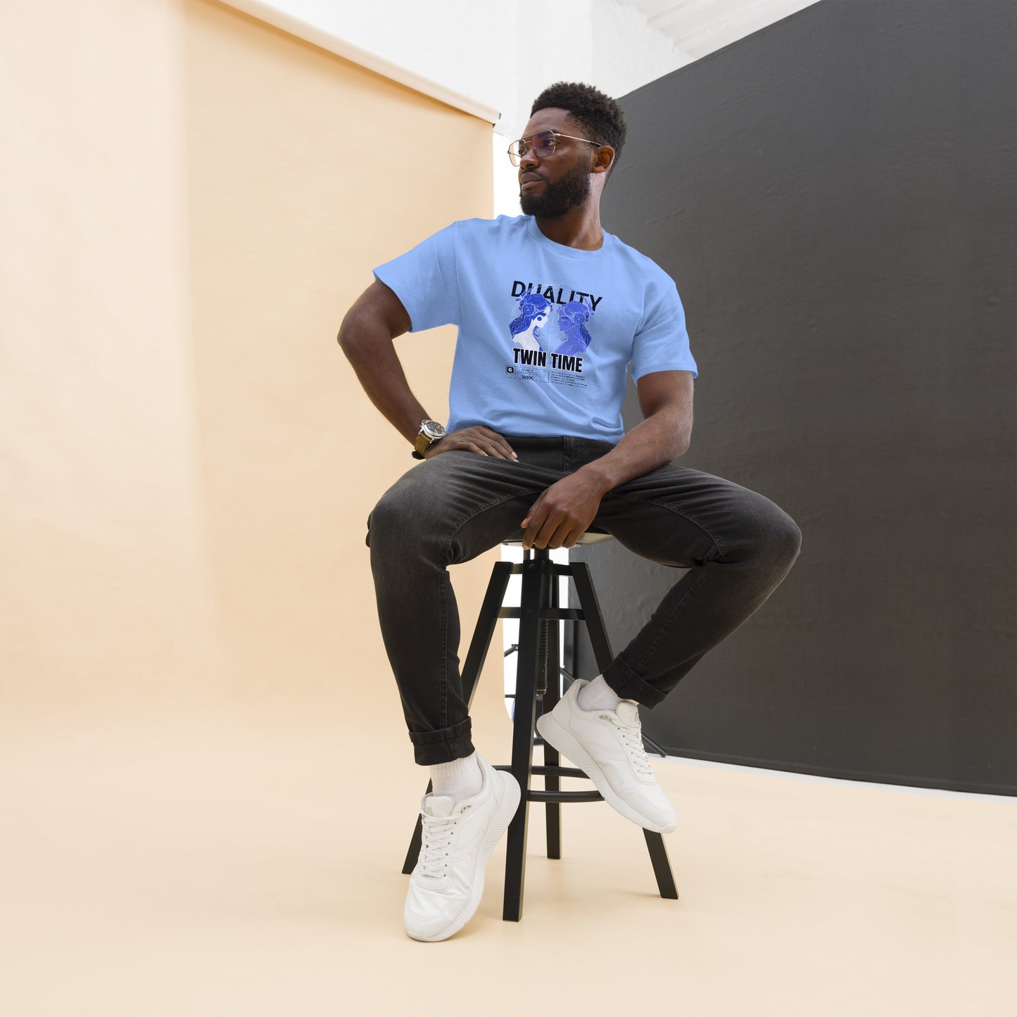 Duality Twin Time Gemini Unisex classic tee