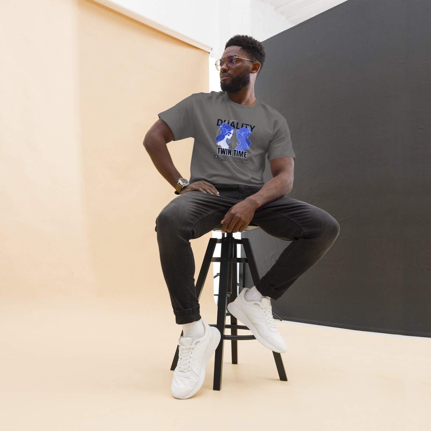 Duality Twin Time Gemini Unisex classic tee