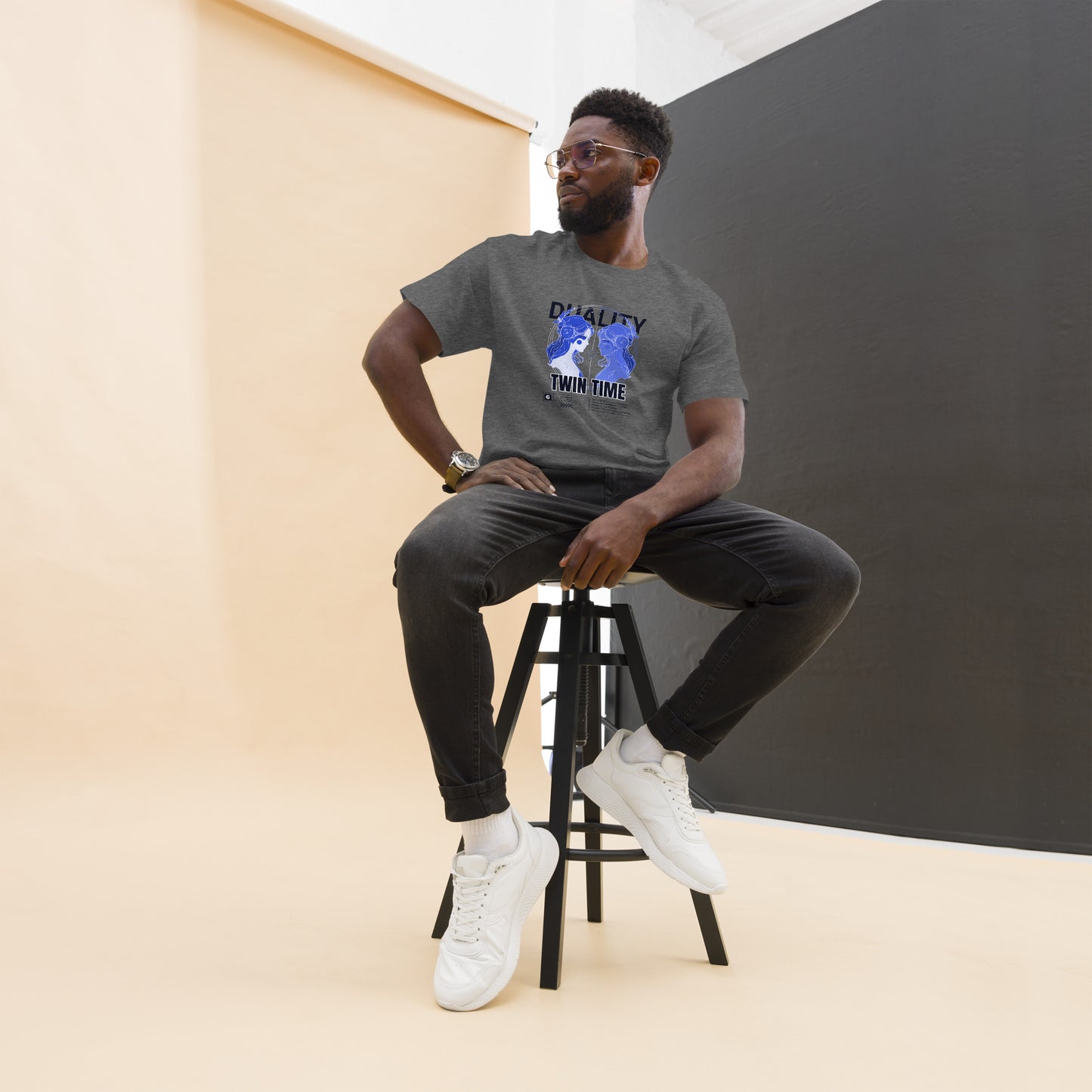 Duality Twin Time Gemini Unisex classic tee
