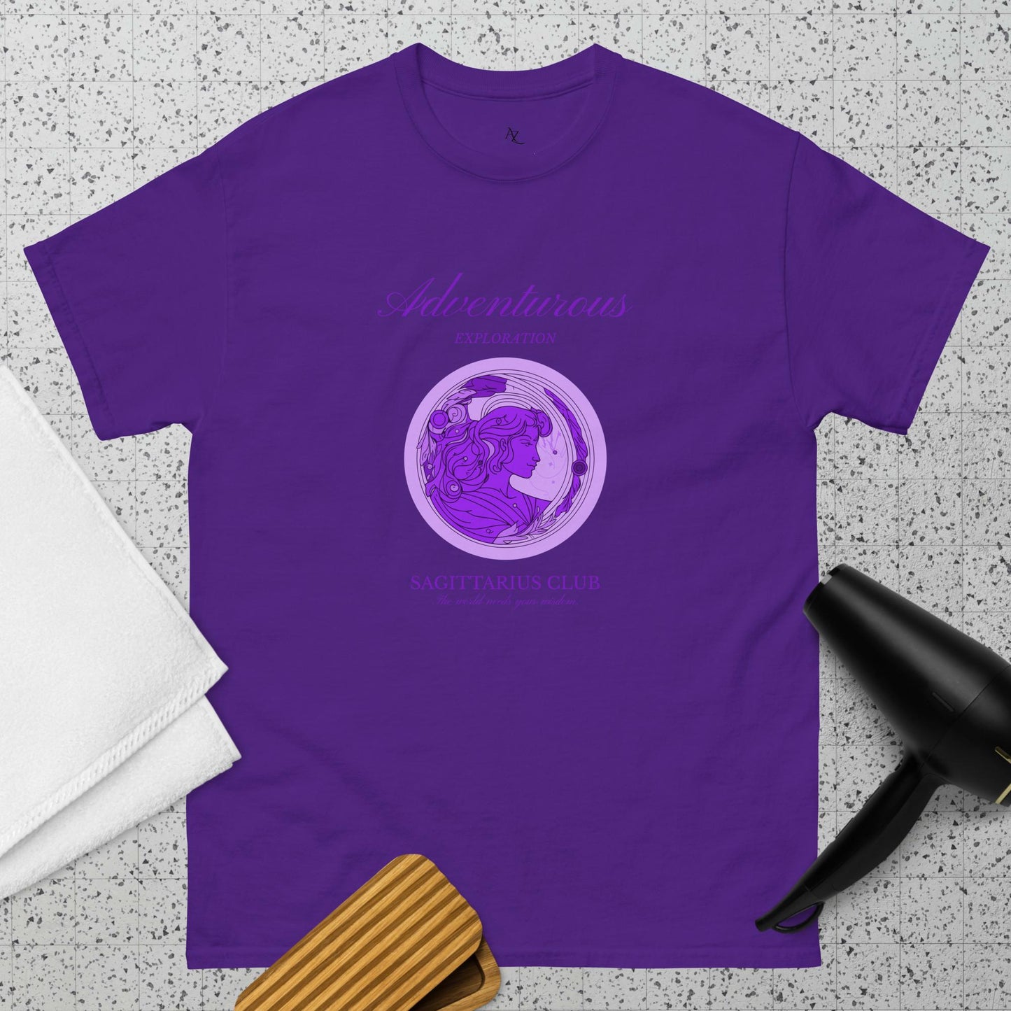 Adventurous Exploration Sagittarius Unisex classic tee