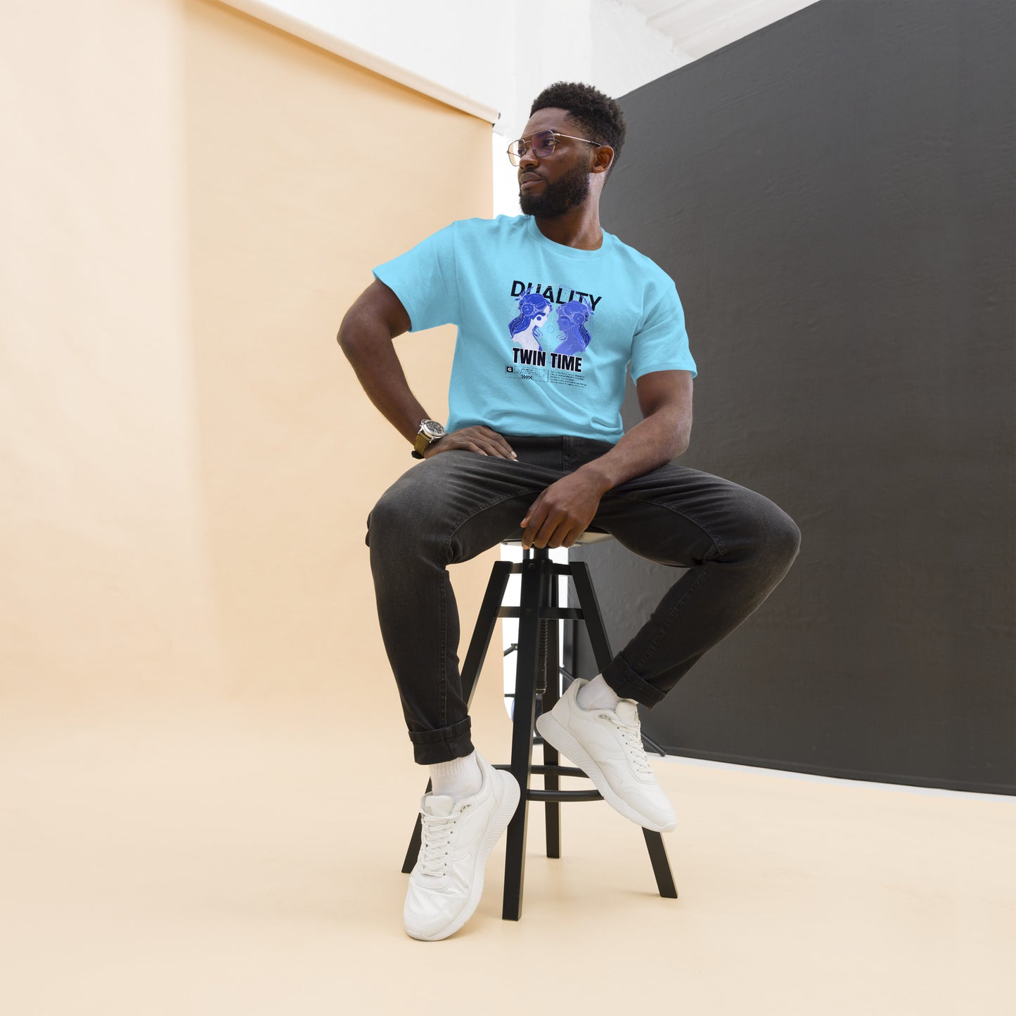 Duality Twin Time Gemini Unisex classic tee