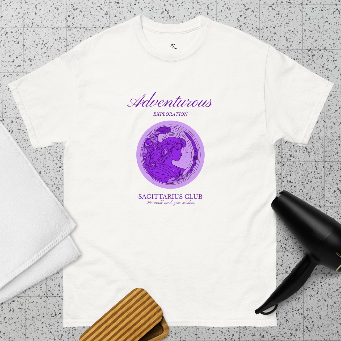 Adventurous Exploration Sagittarius Unisex classic tee