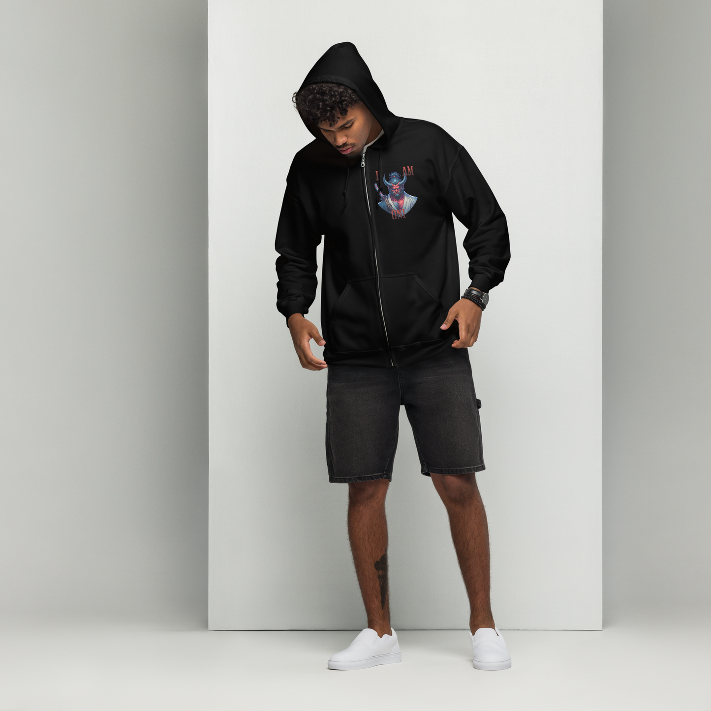 I AM ONI Zip Hoodie Unisex hoodie