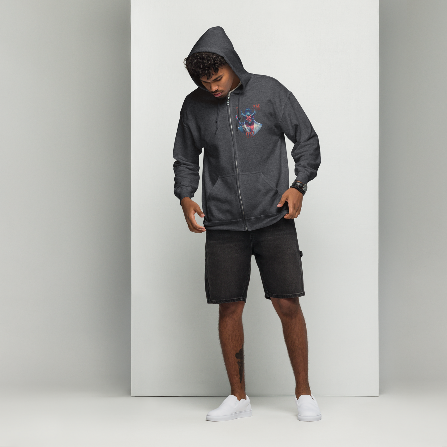 I AM ONI Zip Hoodie Unisex hoodie