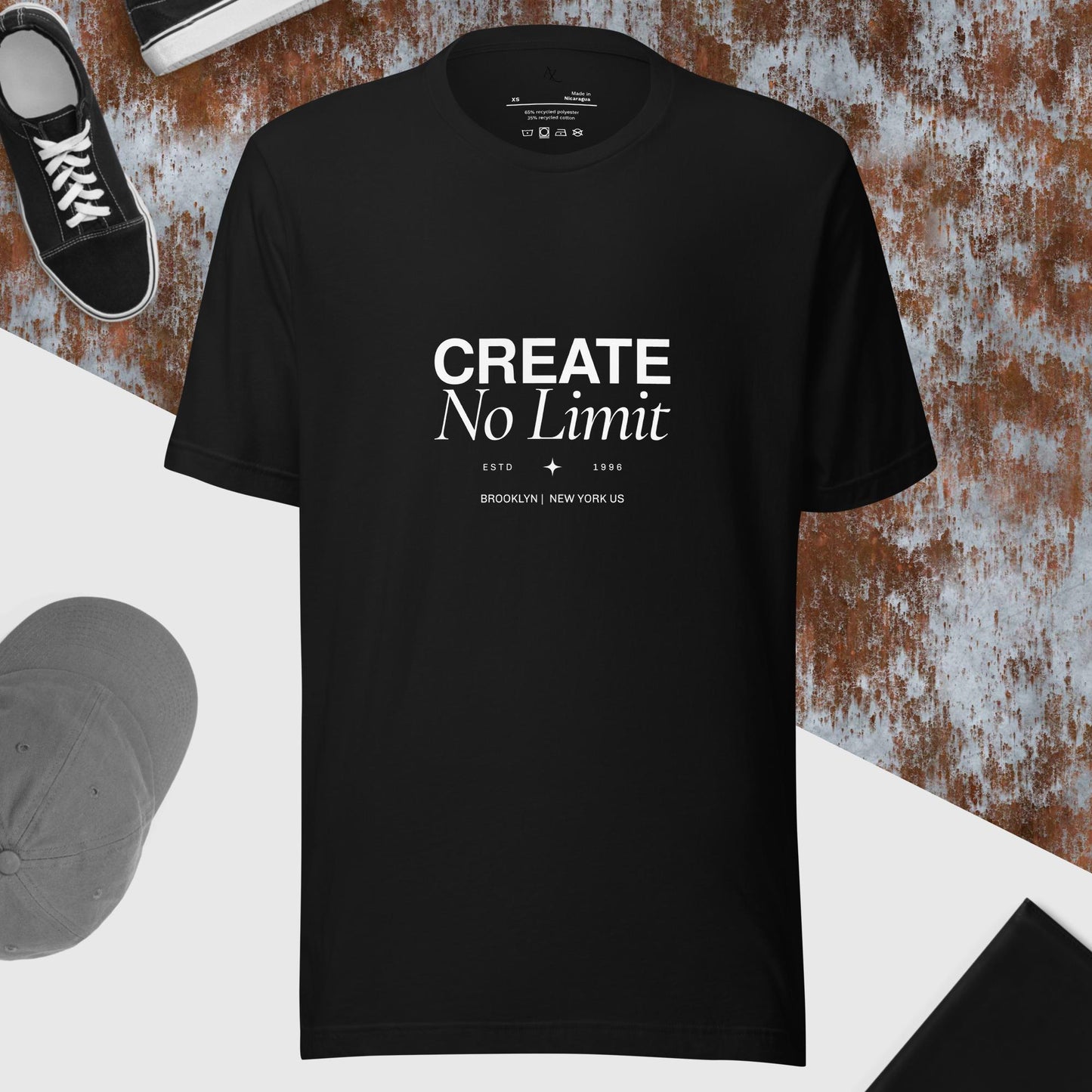 Create no limit Unisex eco t-shirt