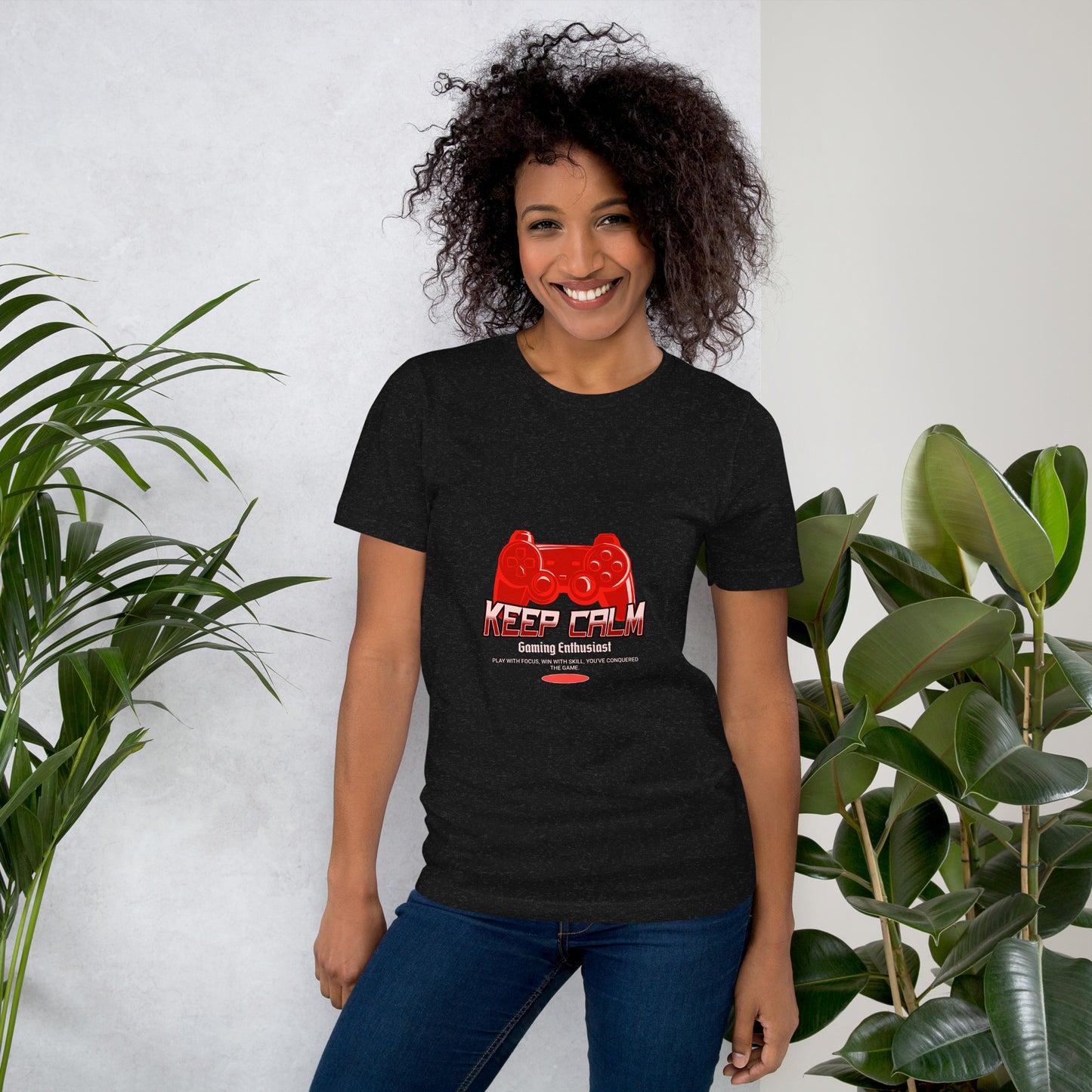 Keep calm and game Unisex t-shirt