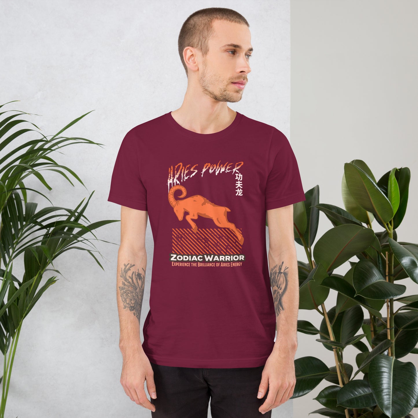 Aries Power Zodiac Warrior T-Shirt Unisex t-shirt