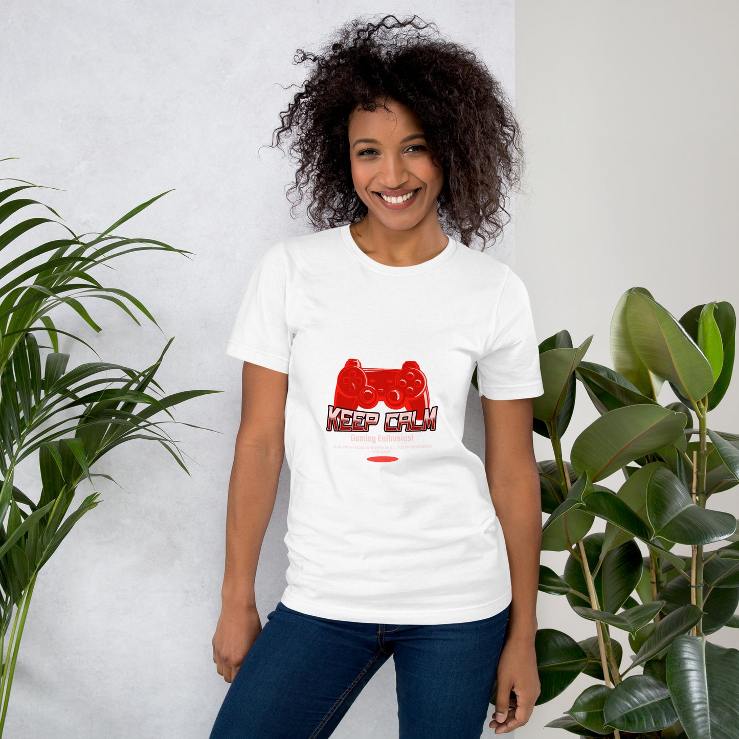 Keep calm and game Unisex t-shirt