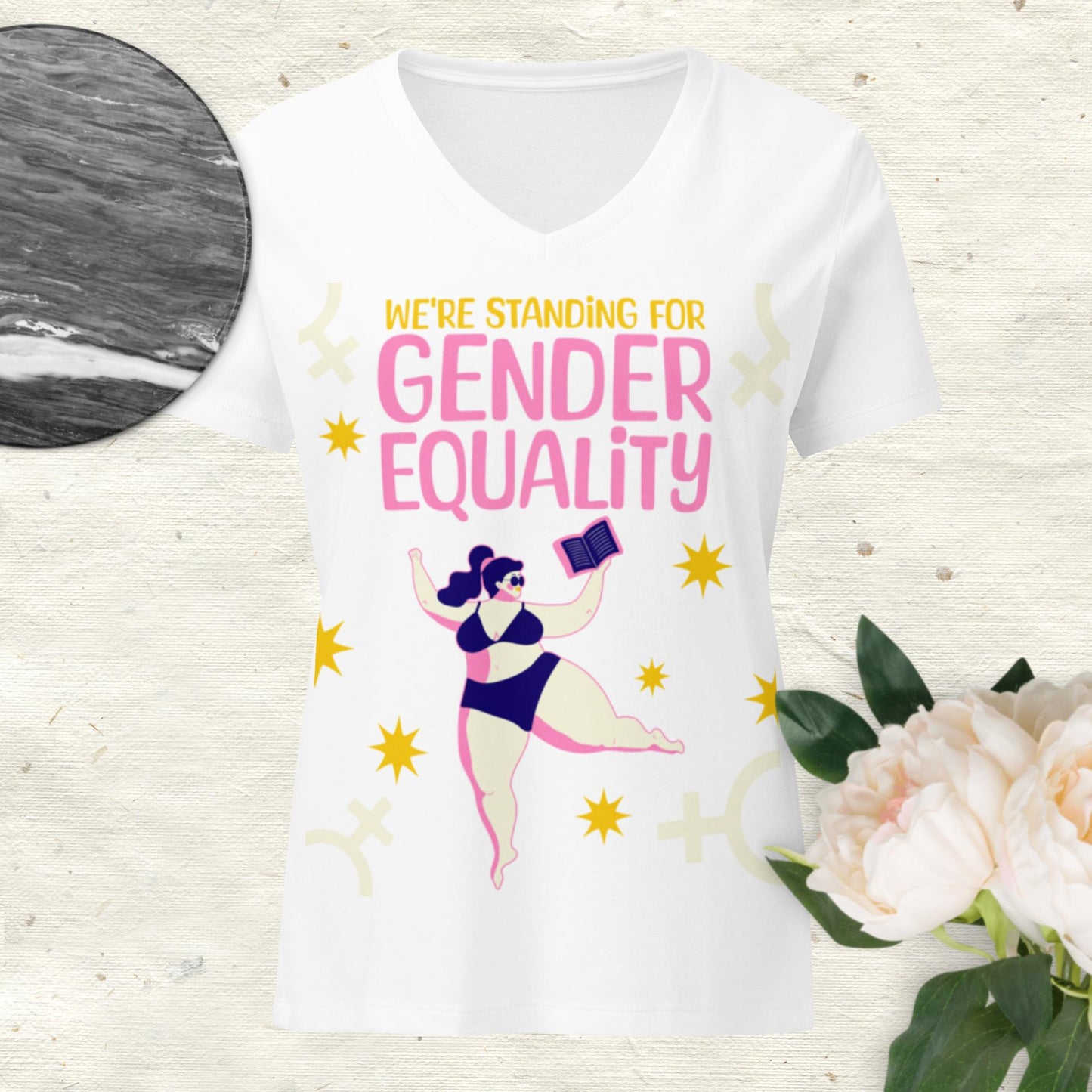 Women’s relaxed v-neck t-shirt